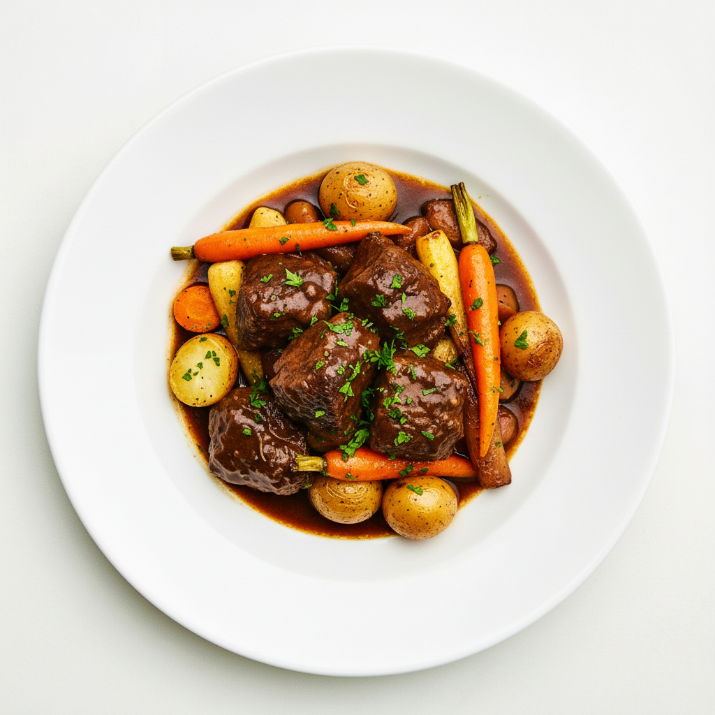 Stewed Beef in Hot Pot Full