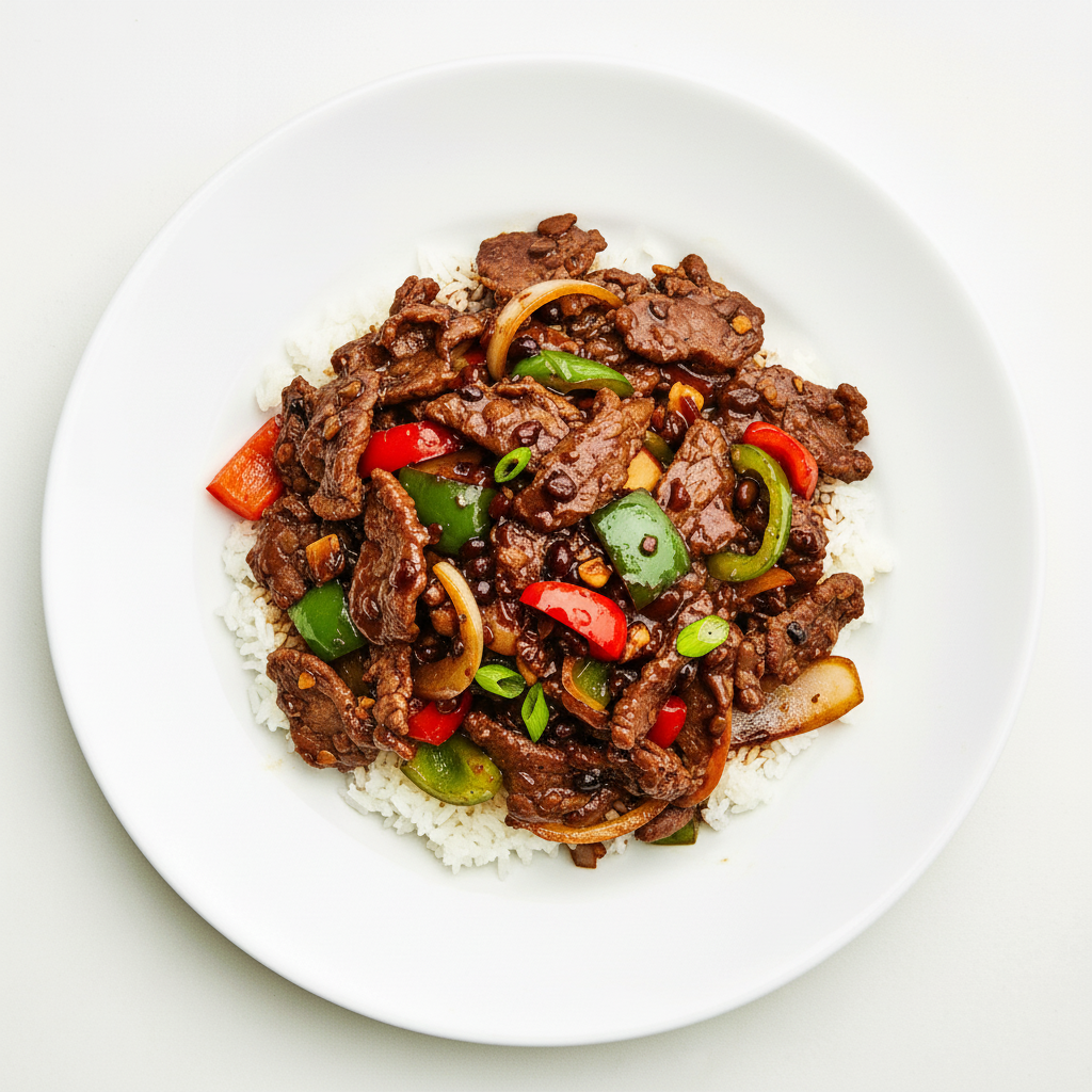 BEEF WITH BLACK BEAN SAUCE Full