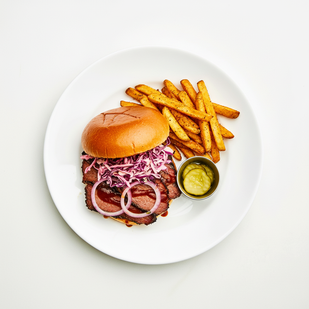 CRISPY BEEF BRISKET ‘BACON’ SANDWICH Full