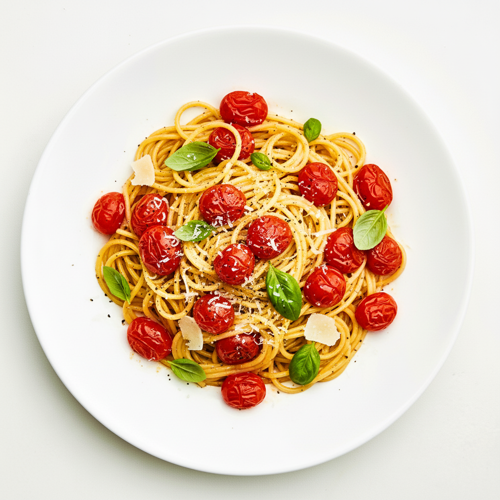 Tomato and Burrata Linguine (V) Full