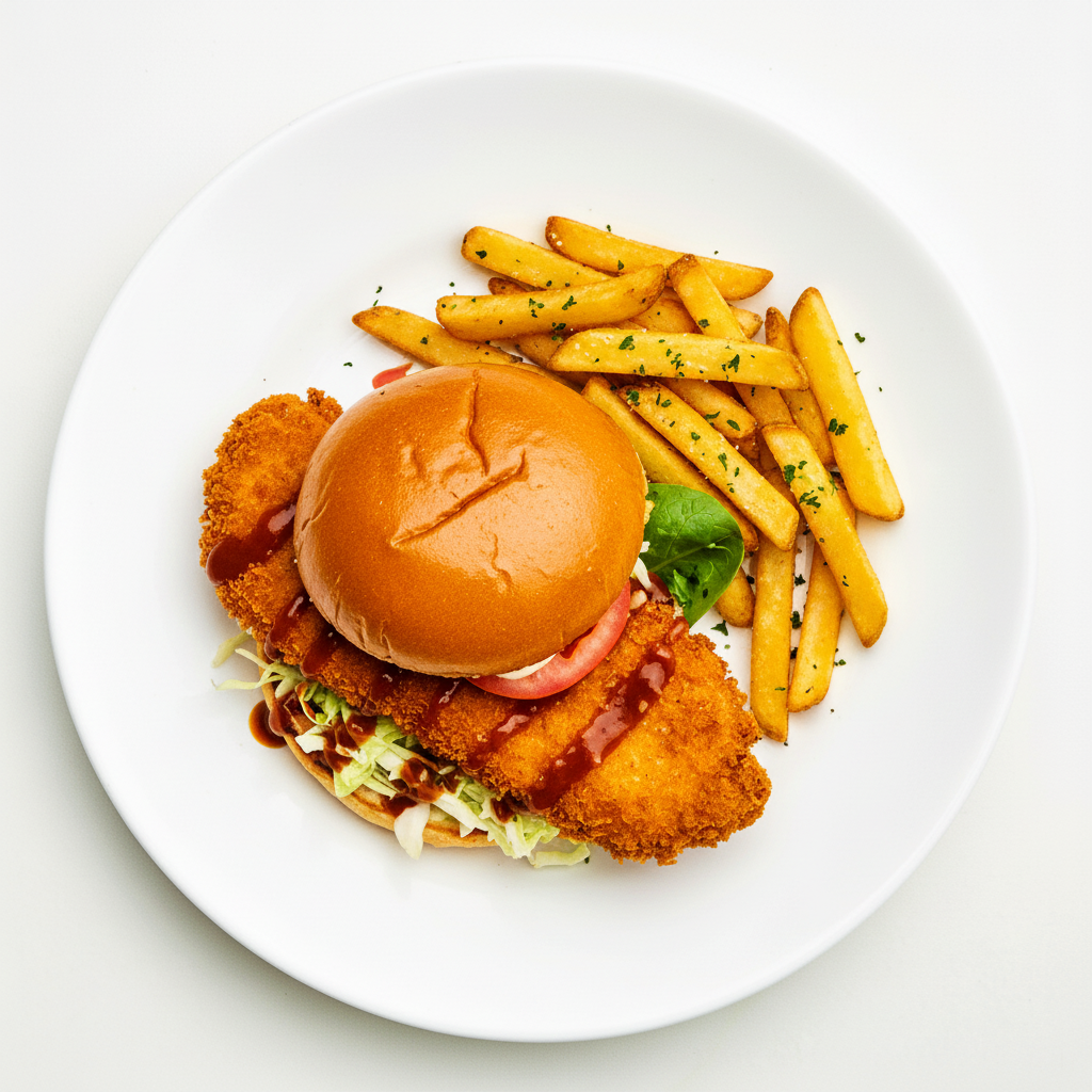 Chicken Katsu Burger, VG/GFO Full