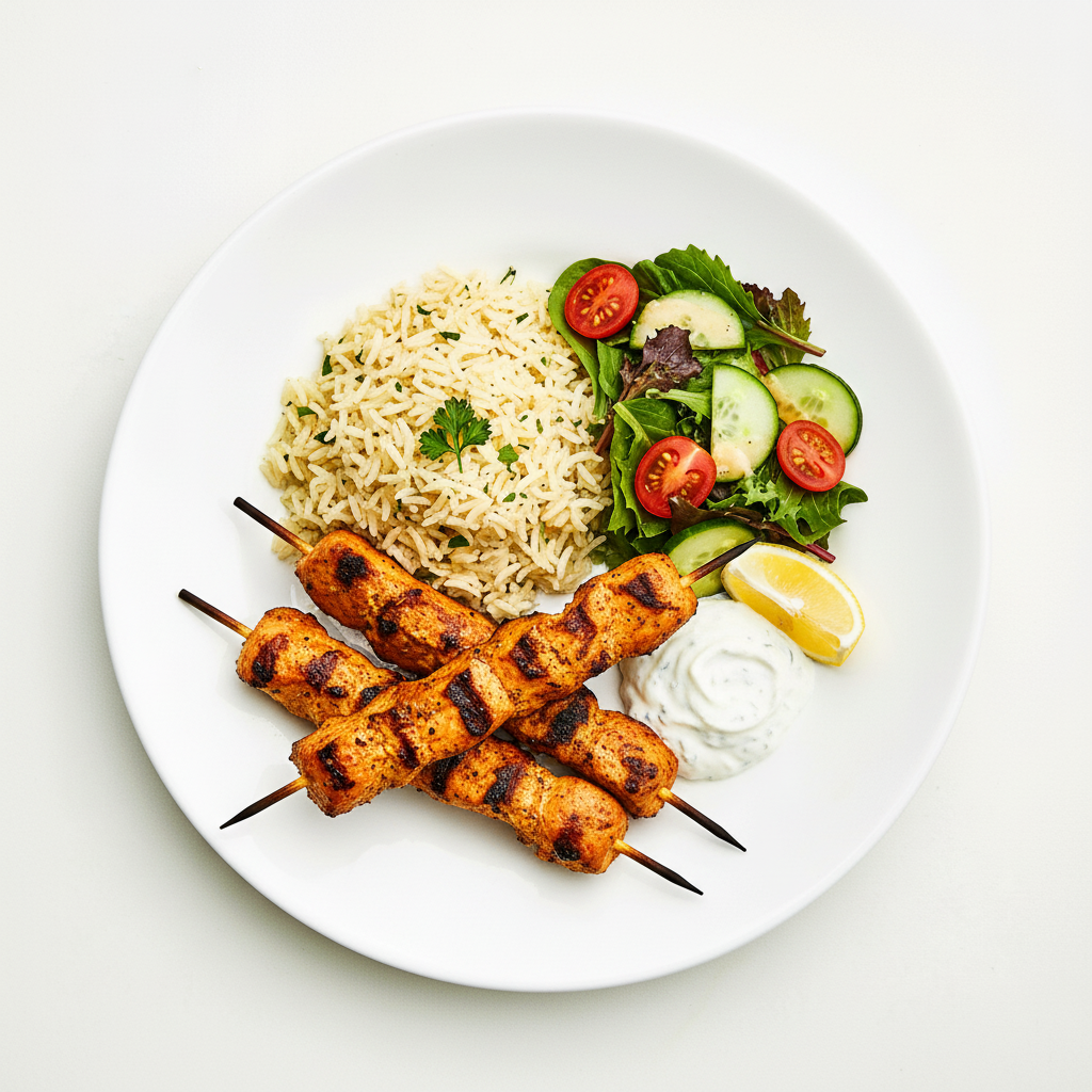 Marinated Chicken & Mushroom Skewers Full