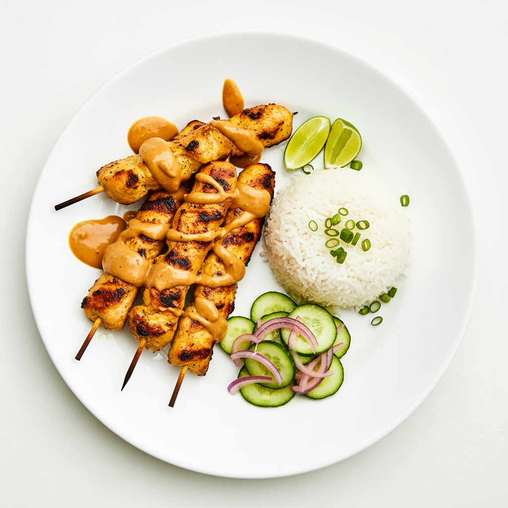 CHICKEN WITH SATAY SAUCE Full