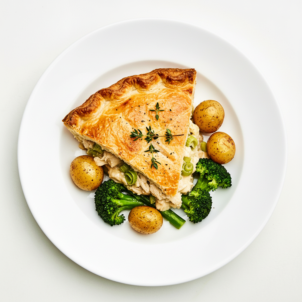 Chicken & leek pie Full
