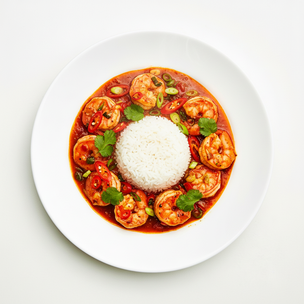 Stir-Fried Sweet & Sour King Prawns Full