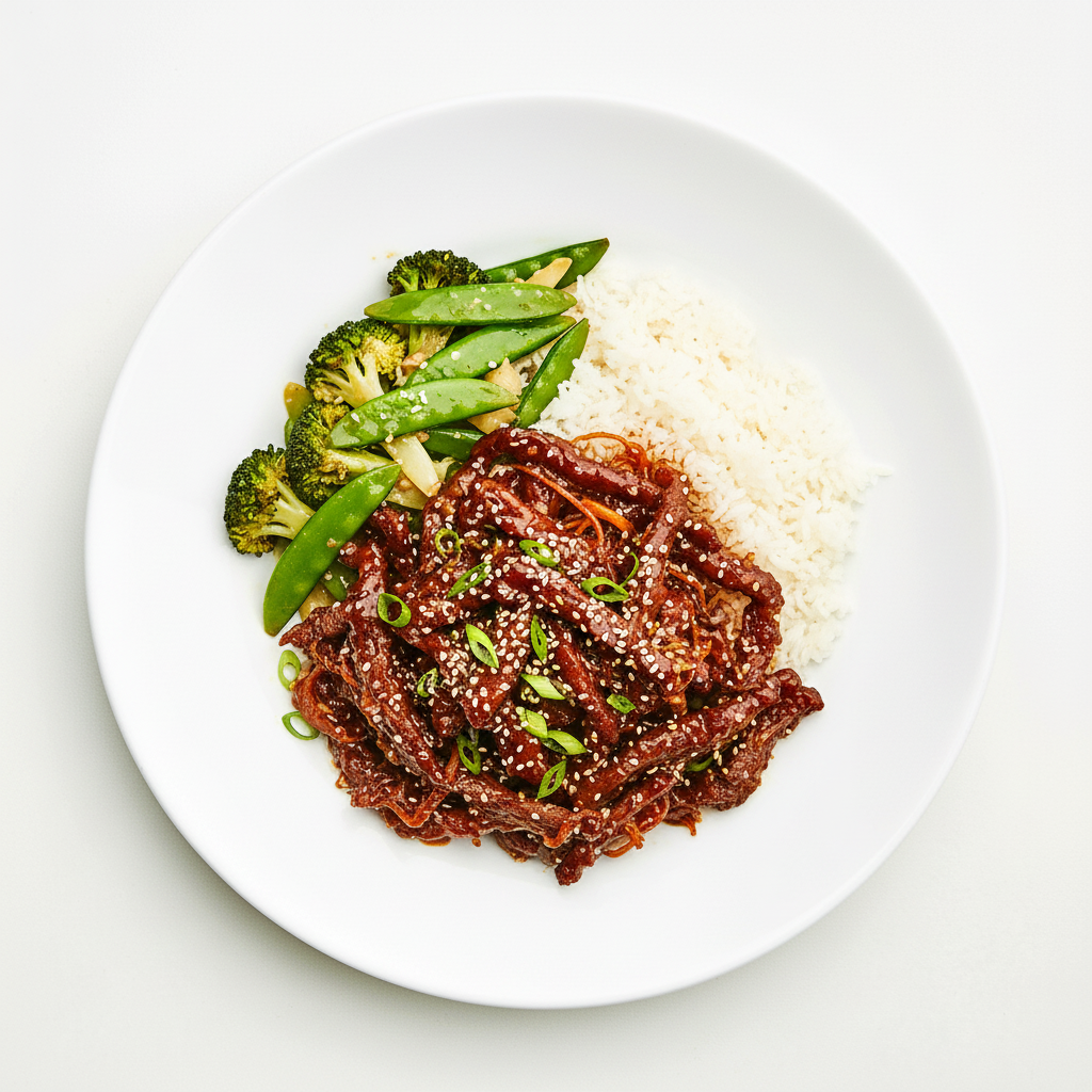 CRISPY BEEF WITH PLUM OR PEKING SAUCE Full