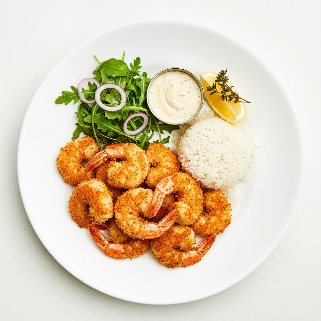 Panko Crumbed Prawns Full