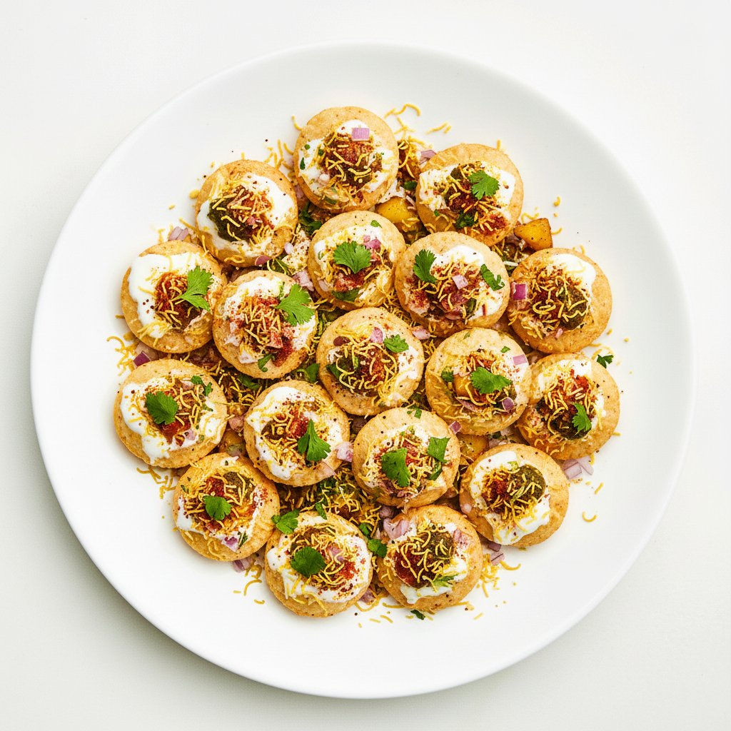 Indian Dahi Puri Full