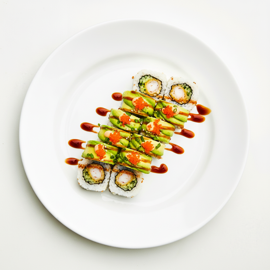 Mixed Dragon sushi Full