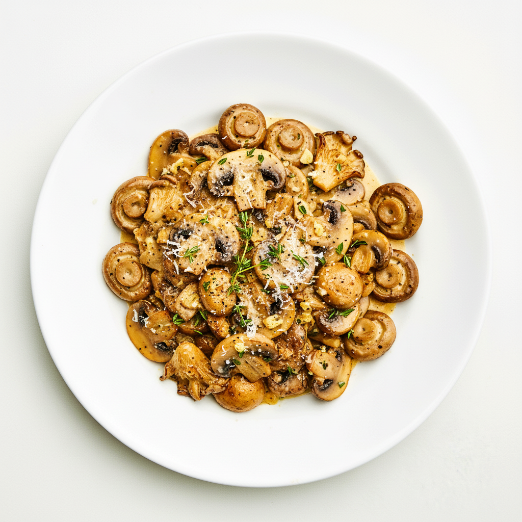 BUTTER GARLIC MUSHROOMS Full