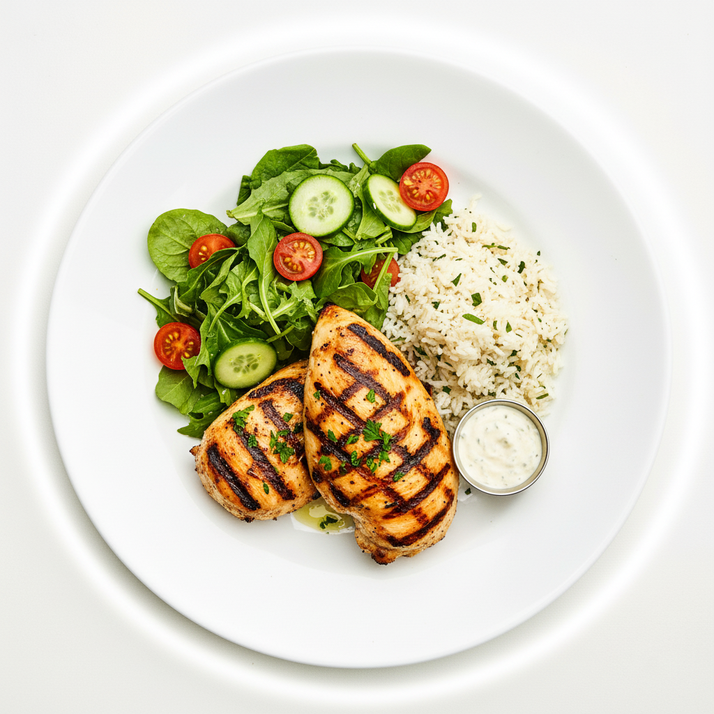 Grilled Chicken & Chips Full