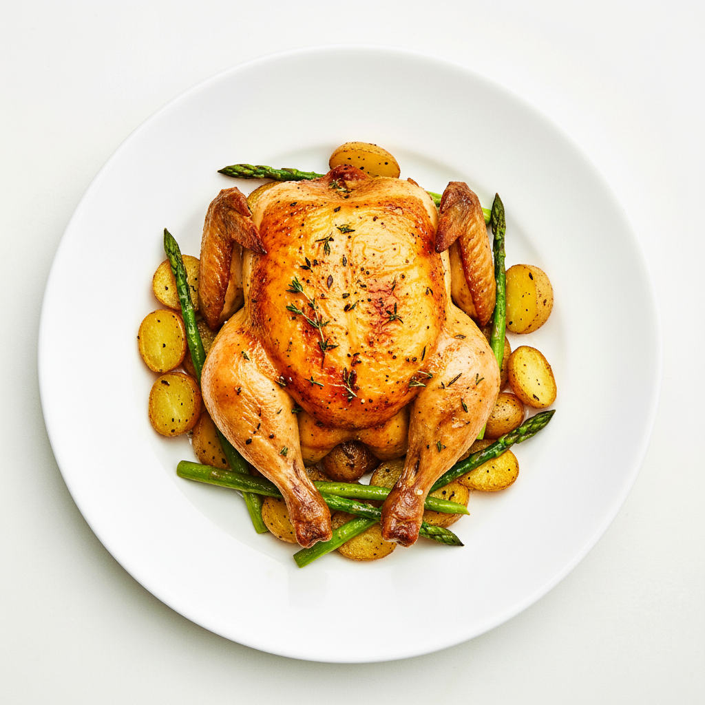 CHARCOAL ROASTED ACHIOTE MARINATED HALF CHICKEN Full