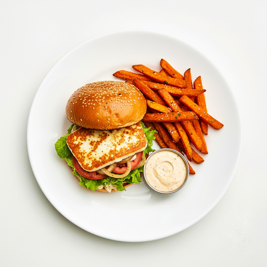 Halloumi Burger Full