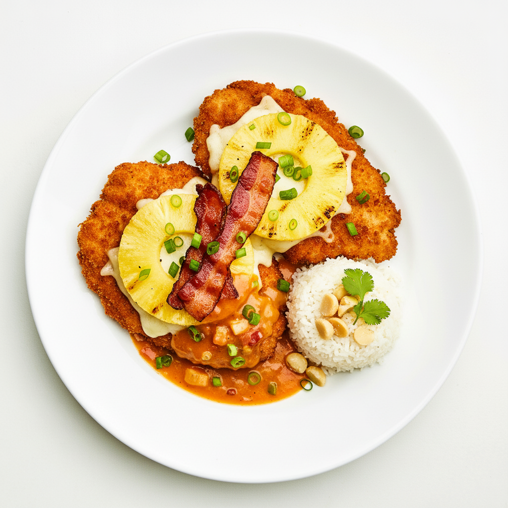 HAWAIIAN CHICKEN SCHNITZEL Full