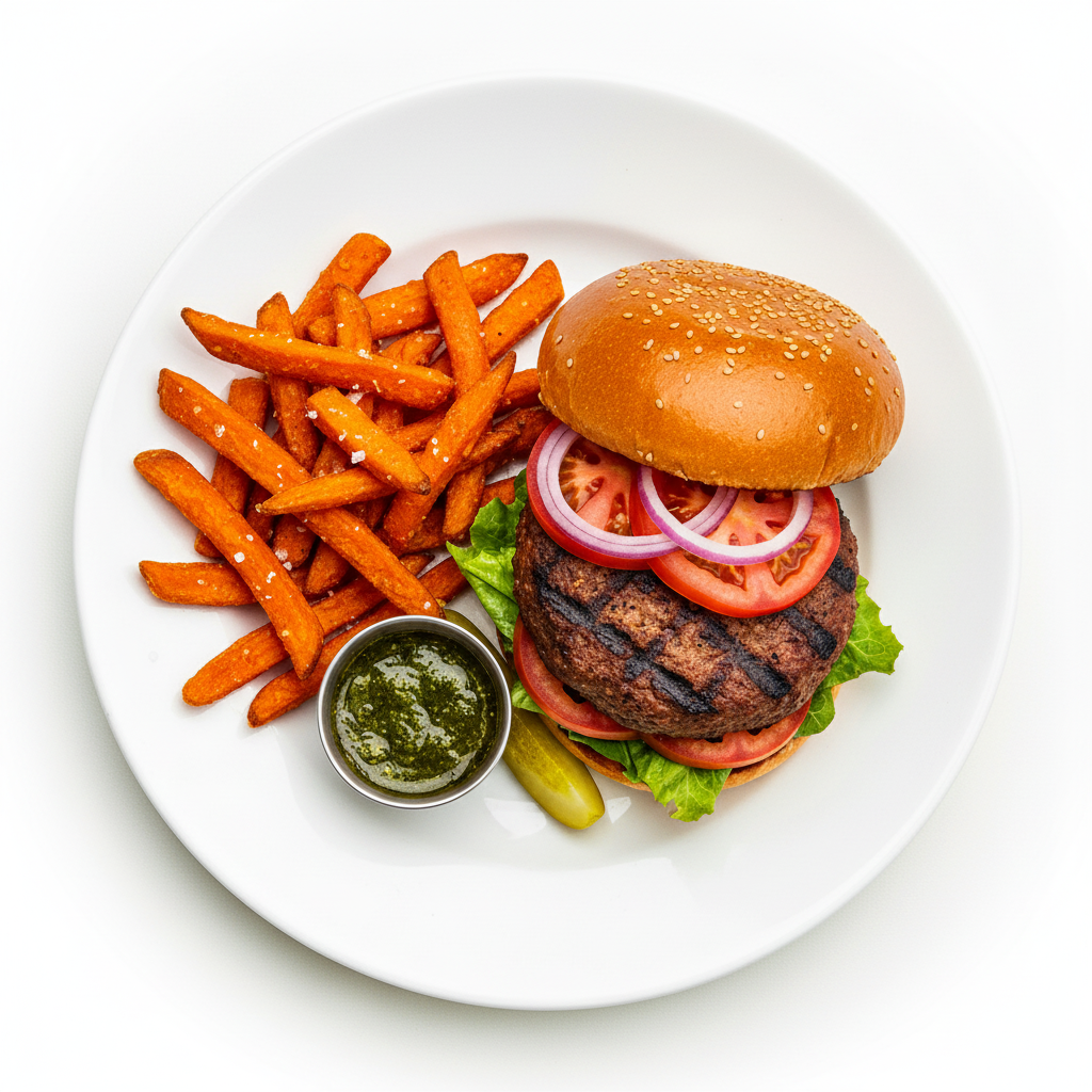 Vegan Cheeseburger Full