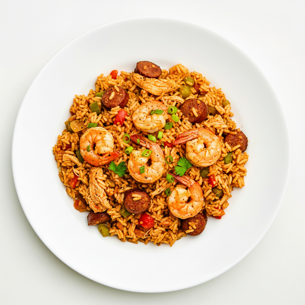 Chicken and chorizo jambalaya Full