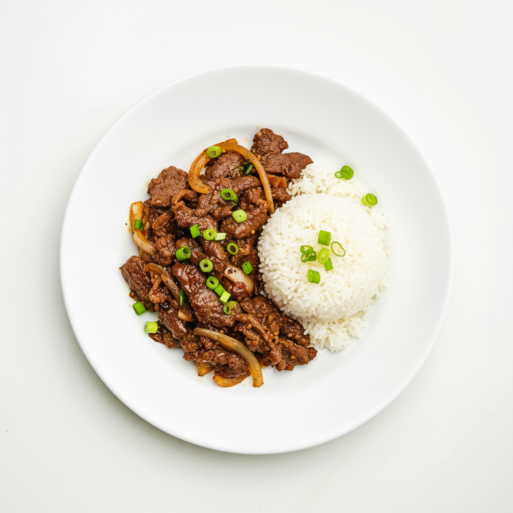 BEEF WITH MONGOLIAN SAUCE Full