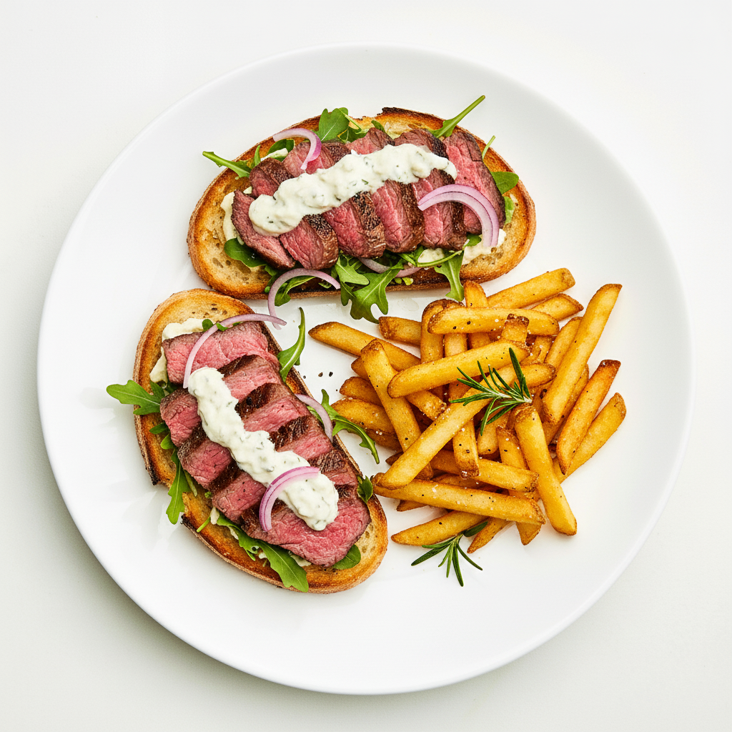 A3 Sizzling Crispy Steak with Thai Special Sauce Full