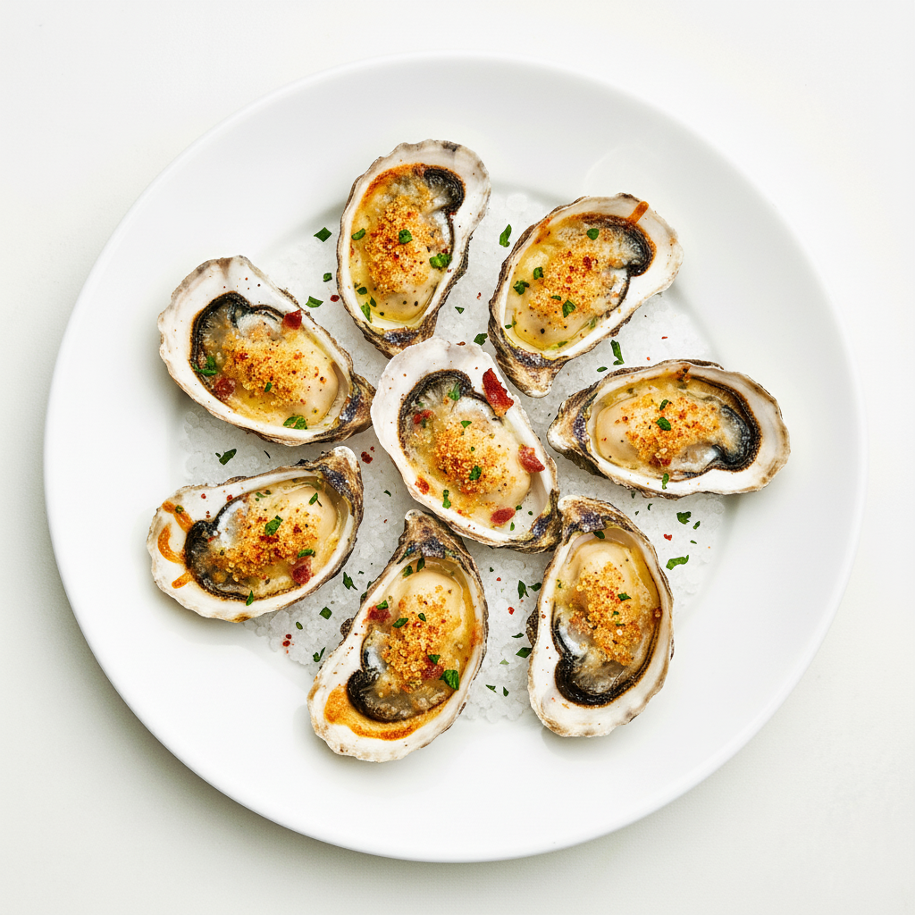 Oysters Baked in the Shell Full