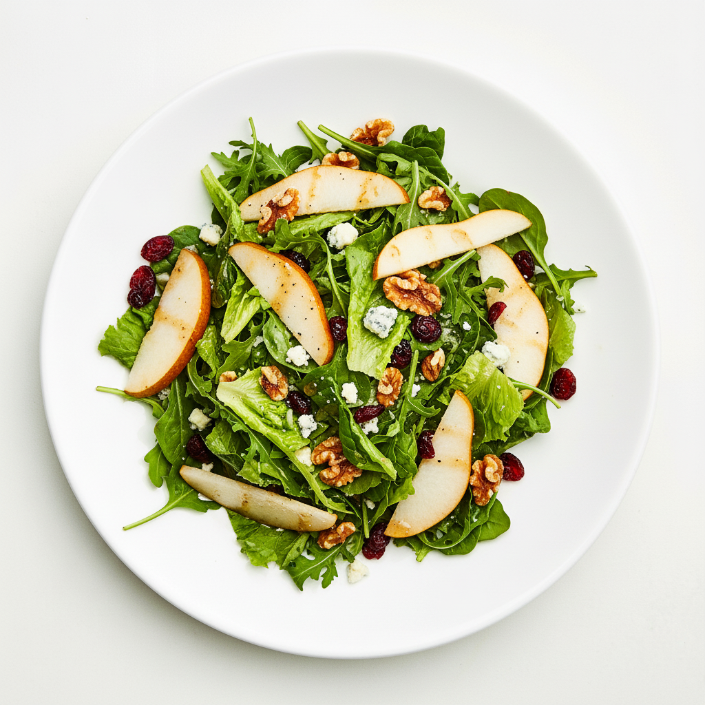 Pear, Walnut & Blue Cheese Salad, GF/V Full