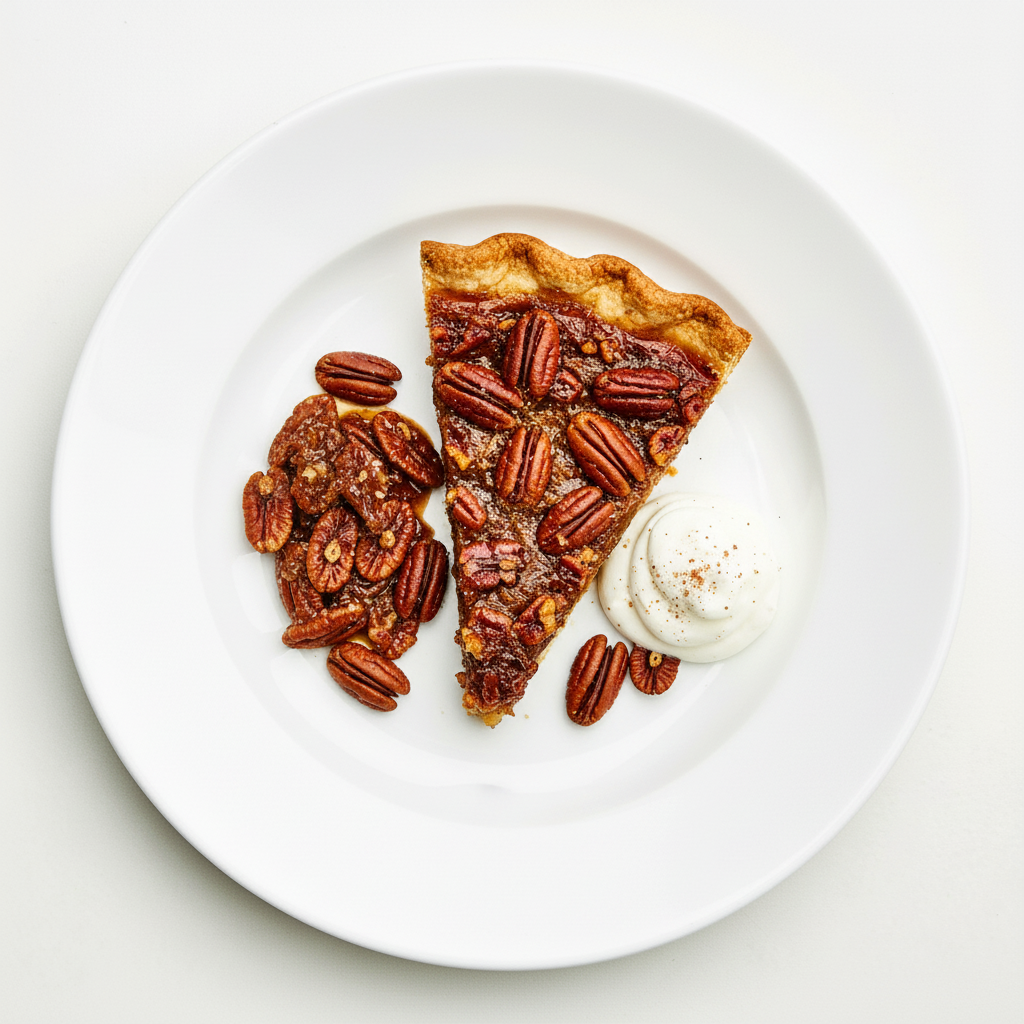 White chocolate and pecan tart Full