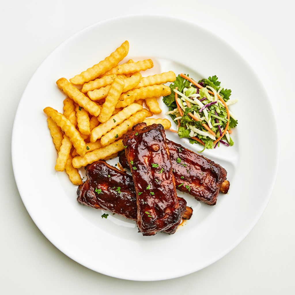 Sticky BBQ Pork Ribs Full