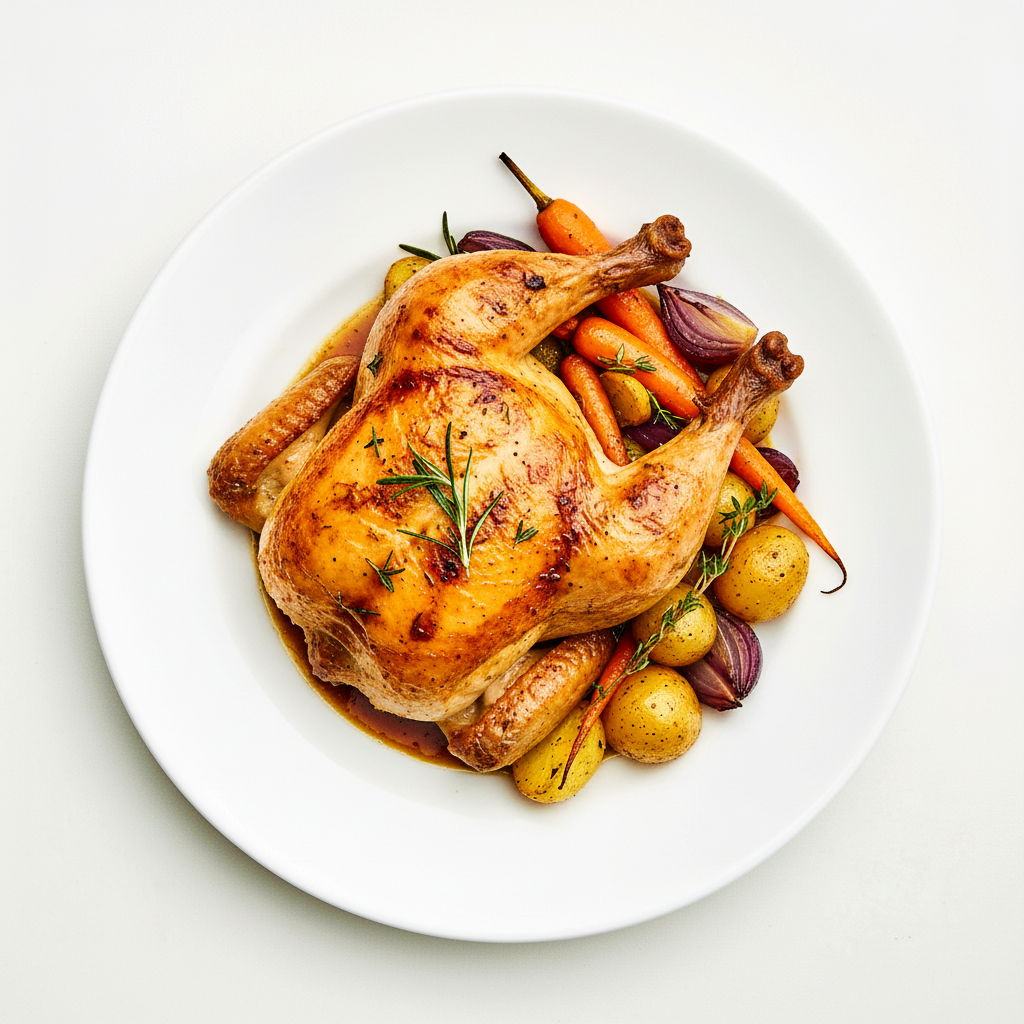 Garlic & Thyme Roast Chicken (1/4) Full