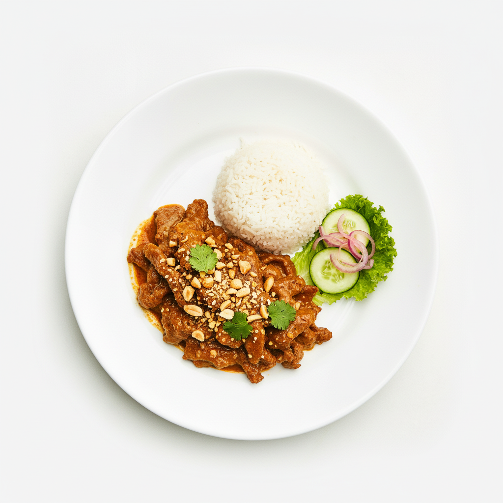 BEEF WITH SATAY SAUCE Full