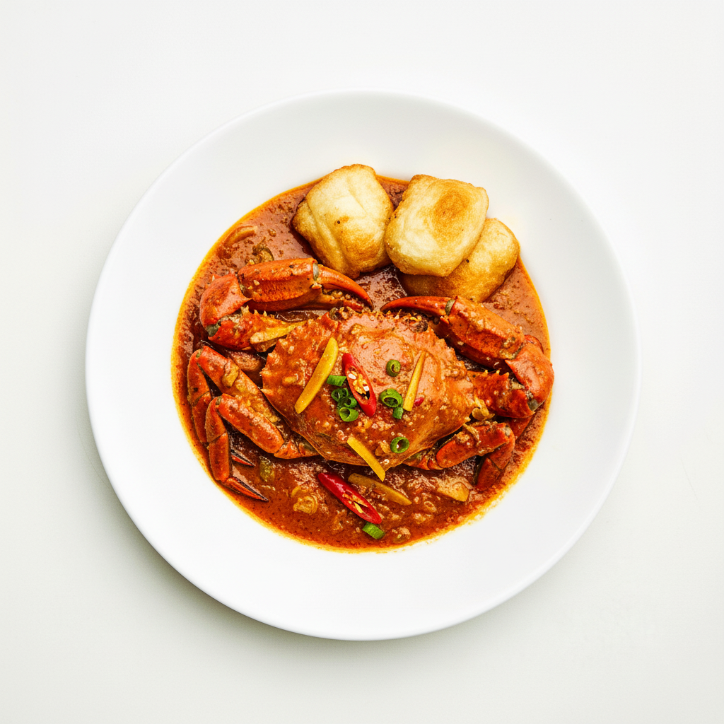 King Prawns with Singapore Chilli Sauce Full