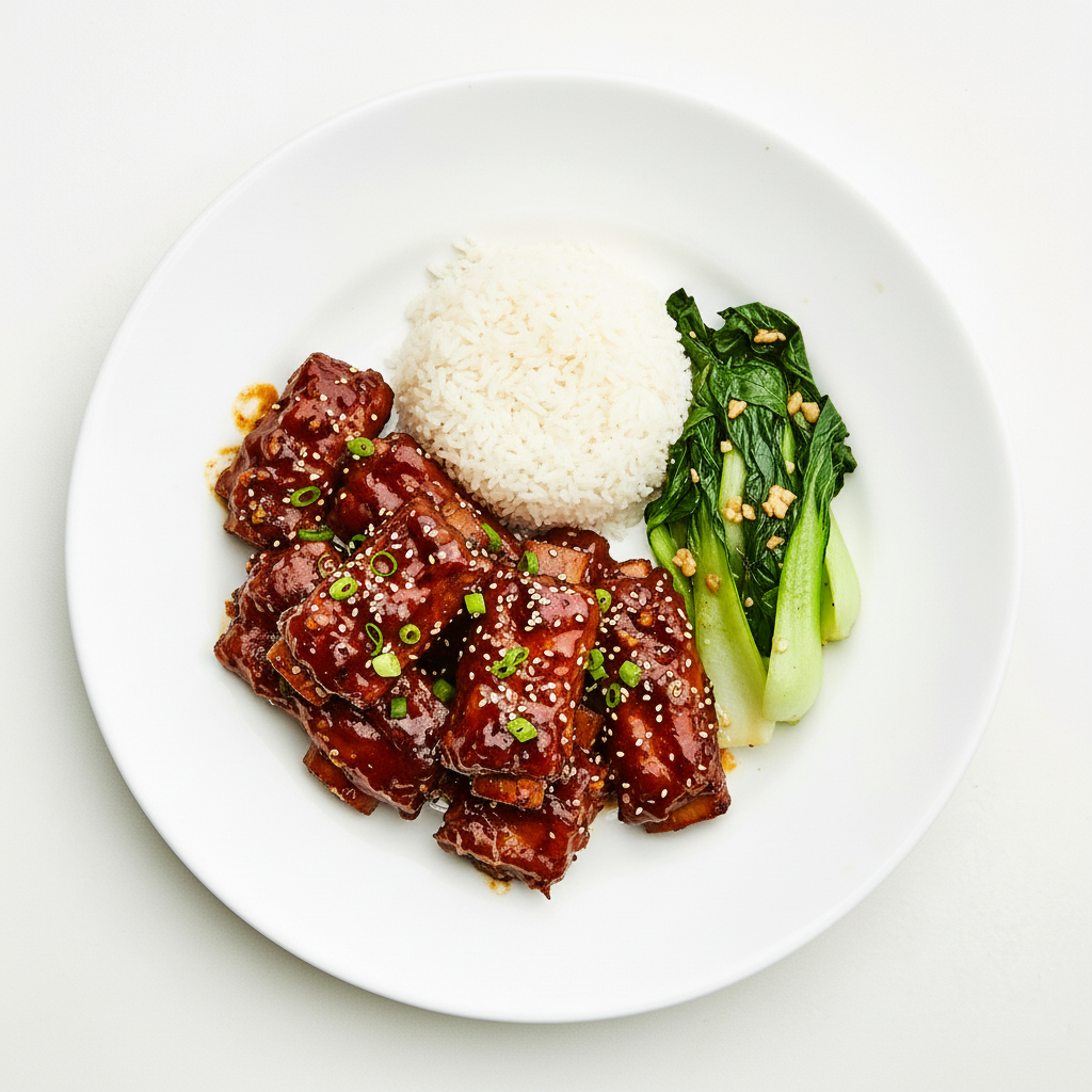 Asian Pork ribs Full