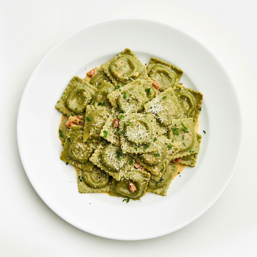 Spinach & ricotta ravioli Full