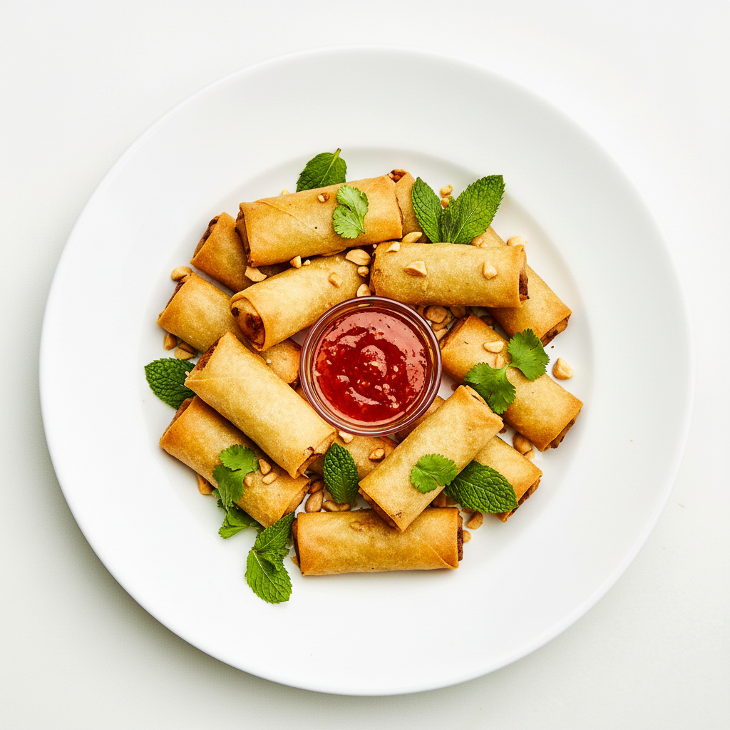 Vegetable Spring Rolls Full