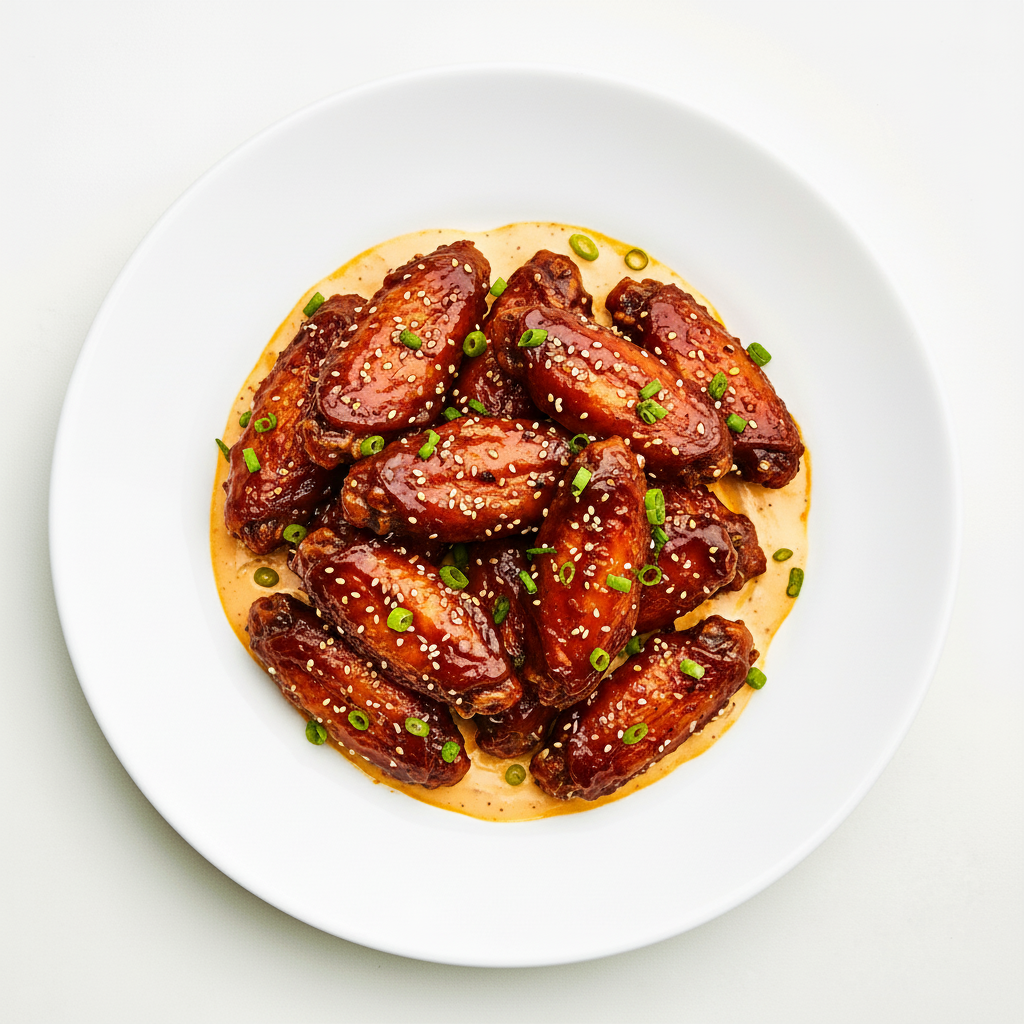 Smoked Teriyaki Chicken Wings (6) Full