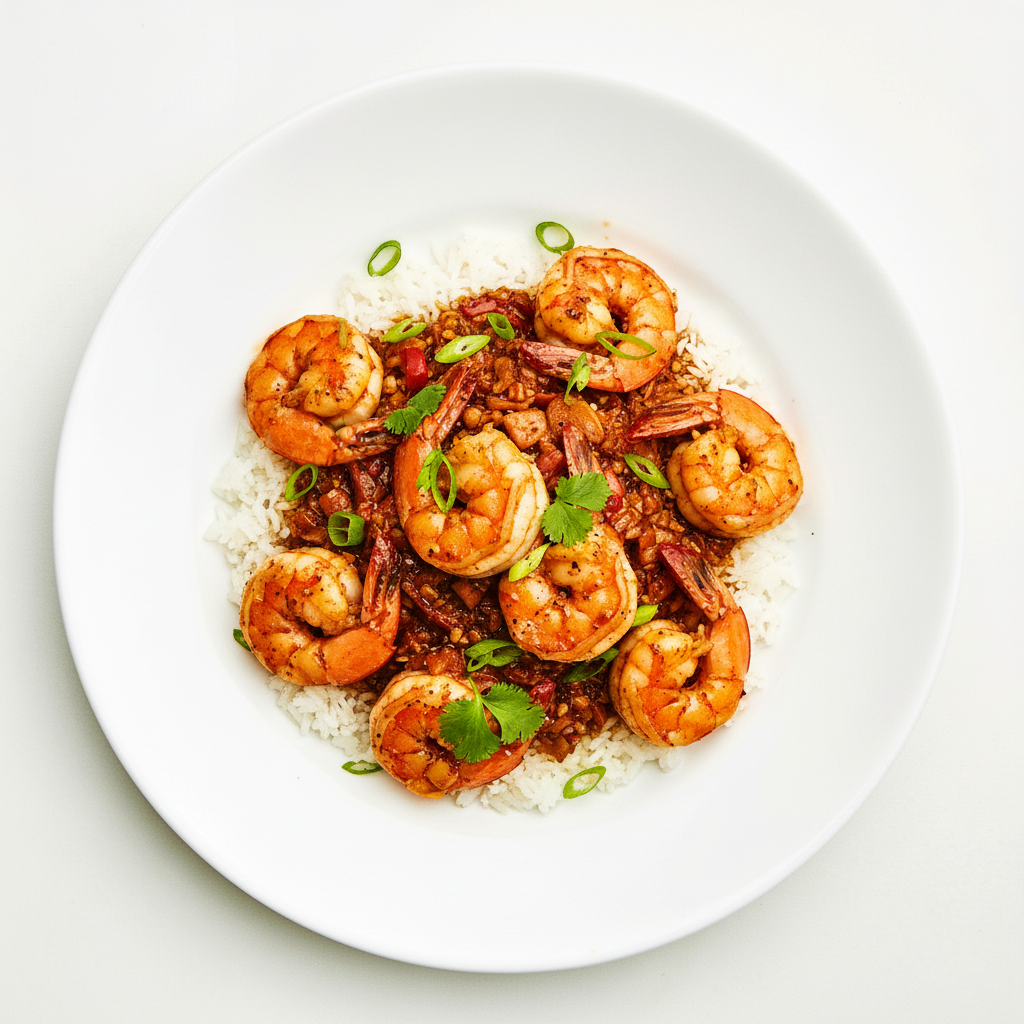 KING PRAWNS WITH OYSTER SAUCE Full